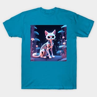 Cute cat skeleton T-Shirt